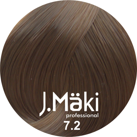 Vopsea de Par - J.Maki Professional Vopsea permanenta 7.2/Blond perlat mediu 60ml - Eterna Beauty