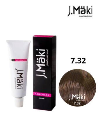 Colorare păr - vopsele și produse pentru colorare - Vopsea permanentă J.Maki 7.32 Blond bej mediu 60 ml