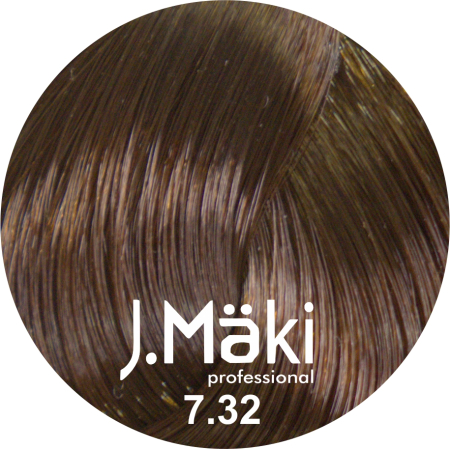 Vopsea de Par - J.Maki Professional Vopsea permanenta 7.32/Blond bej mediu 60ml - Eterna Beauty