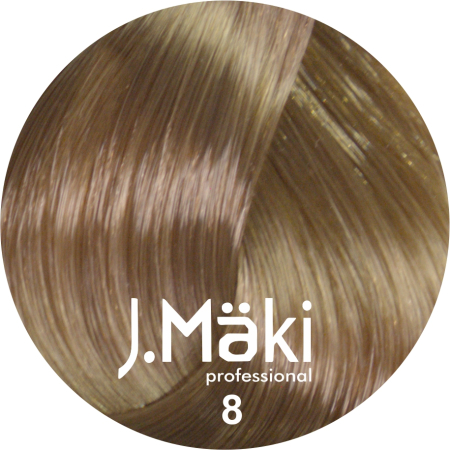 Vopsea de Par - J.Maki Professional Vopsea permanenta 8/Blond deschis 60ml - Eterna Beauty