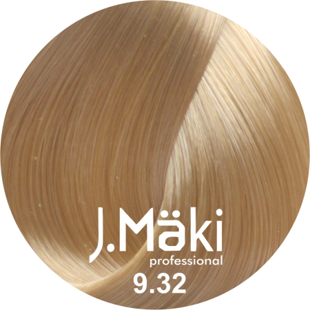 Vopsea de Par - J.Maki Professional Vopsea permanenta 9.32/Blond bej foarte deschis 60ml - Eterna Beauty