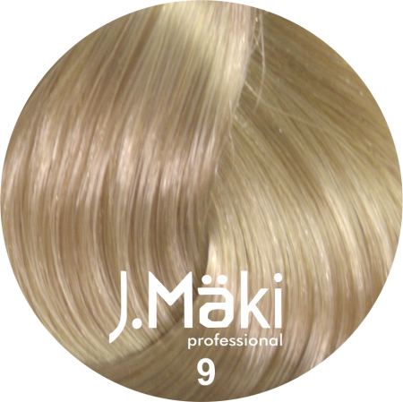 Vopsea de Par - J.Maki Professional Vopsea permanenta 9/Blond foarte deschis 60ml - Eterna Beauty