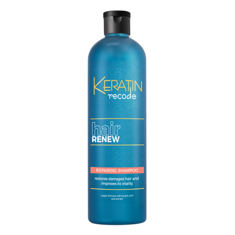 Keratin Recode Hair Renew Repairing  Sampon Pentru Ingrijirea Parului Uscat Si Deteriorat 400 ml - Eterna Beauty