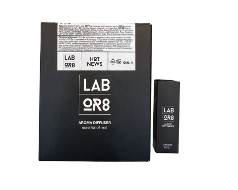 Difuzoare de aromă - Labor8 Diffuser Hot News and Refill Difuzer arome + Rezerva 10 ml - Eterna Beauty