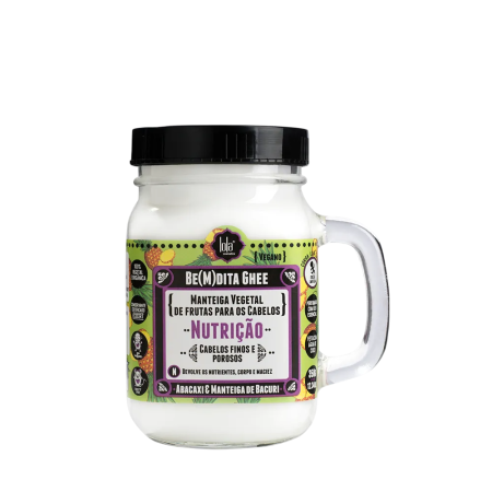 Tratamente și Măști pentru Păr - Lola Cosmetics Be(M)dita Ghee Ananas & Unt de Bacuri - mască nutritivă, 350 g - imagine produs