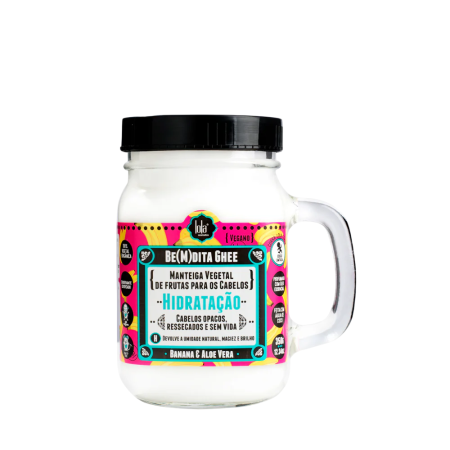 Tratamente și Măști pentru Păr - Lola Cosmetics Be(M)dita Ghee Banana & Aloe Vera - mască hidratantă, 350 g - imagine produs