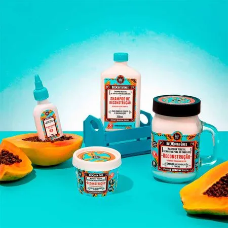 Lola Cosmetics Be(M)dita Ghee Papaya & Keratină Vegetală - Ulei de păr, 50 ml - imagine produs [3]