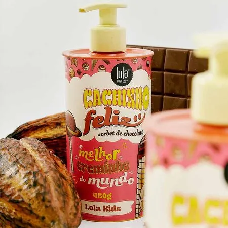 Lola Cosmetics Cachinho Feliz Kids Chocolate - Cremă de styling, 480 g - imagine produs [1]