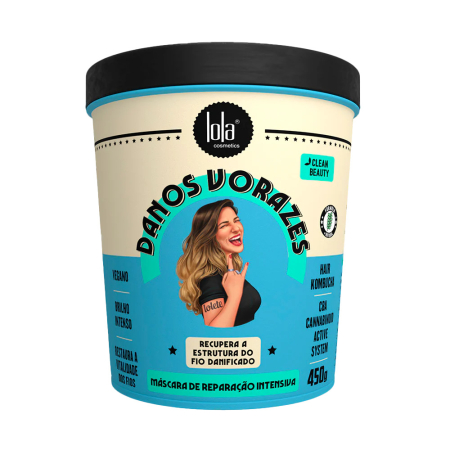 Tratamente și Măști pentru Păr - Lola Cosmetics Danos Vorazes - mască reparatoare pentru păr deteriorat, 450 g - imagine produs