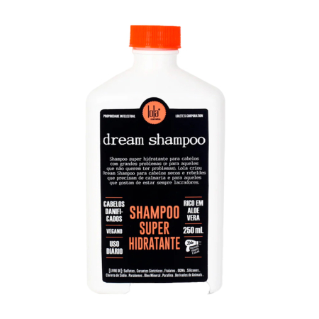 Sampon Clasic - Lola Cosmetics Dream Cream - șampon hidratant pentru păr uscat, 250 ml - imagine produs