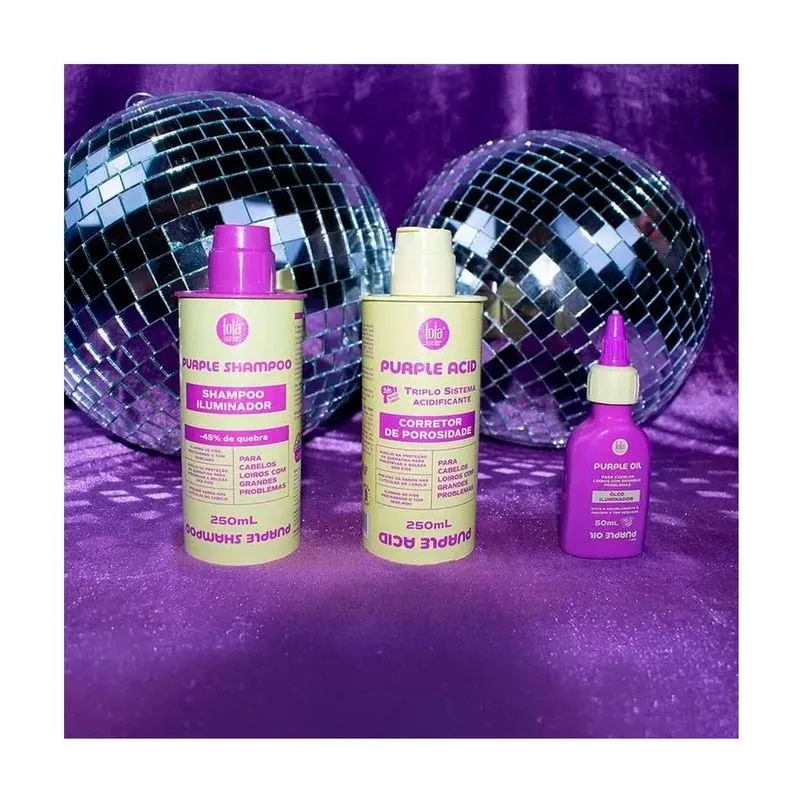 Lola Cosmetics Purple Acid - tratament acidifiant cu pigment violet, 250 ml - imagine produs [1]