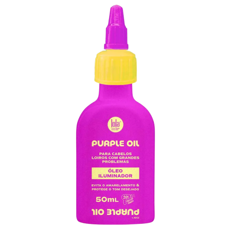 Tratamente și Măști pentru Păr - Lola Cosmetics Purple - ulei cu pigment violet pentru păr blond, 50 ml - imagine produs