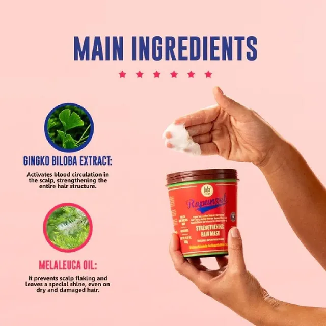 Lola Cosmetics Rapunzel - mască fortifiantă pentru păr fragil, 450 g - imagine produs [3]