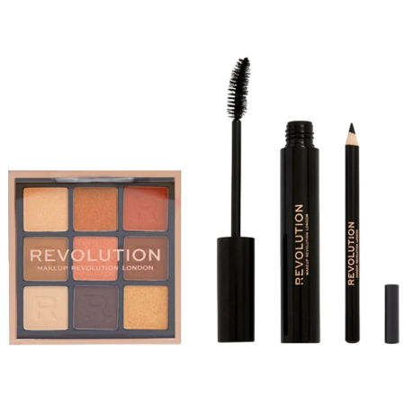 Makeup Revolution Into The Bronze - Set machiaj ochi, 3 produse - imagine produs [1]
