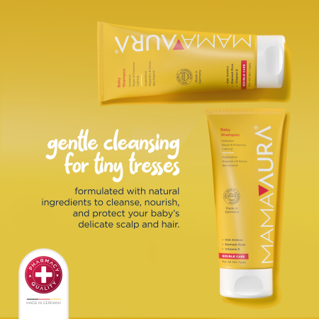 Mamaaura Baby Shampoo - șampon delicat pentru bebeluși, 200 ml - imagine produs [4]
