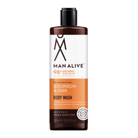 Îngrijire Personală - Man Alive Bourbon & Oak - Gel de dus, 500 ml | Eterna Beauty