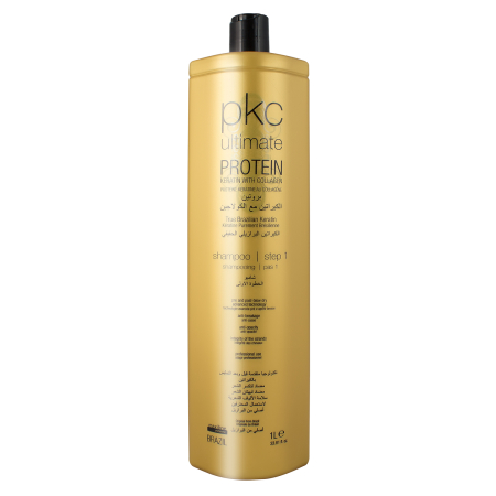 Sampon - Maxiline Professional PKC Ultimate Protein  Sampon pentru par gros & rezistent (pas 1) inainte de intindere permanenta 1000 ml - Eterna Beauty