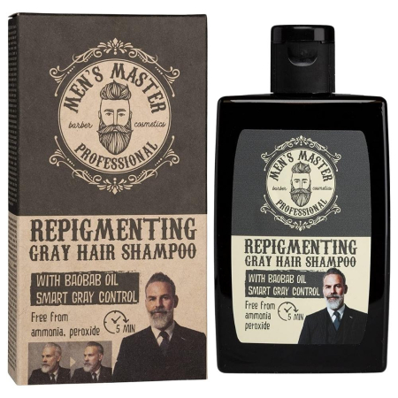 Îngrijire Păr - Men's Master Pro Repigmenting Gray Hair Shampoo - Șampon nuantator, 120 ml - imagine principală