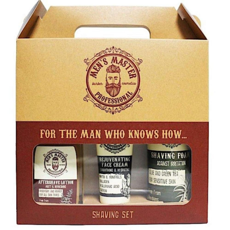 Ras & After Shave - Men's Master Pro - Set cadou cu cremă de fata, spuma de ras, loțiune after shave - imagine principală