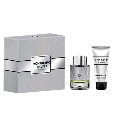 Condimentat - Mont Blanc Explorer Platinum Set Cadou: Apa de Parfum 60 Ml + Gel de Dus 100 Ml Barbati | Eterna Beauty