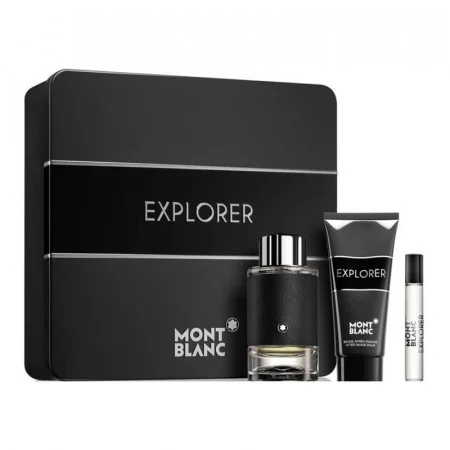 Seturi Cadou - Mont Blanc Explorer Set Cadou: Apa de Parfum 100 ml + Apa de Parfum 7.5 ml + Gel de Dus 100 ml Barbati | Eterna Beauty