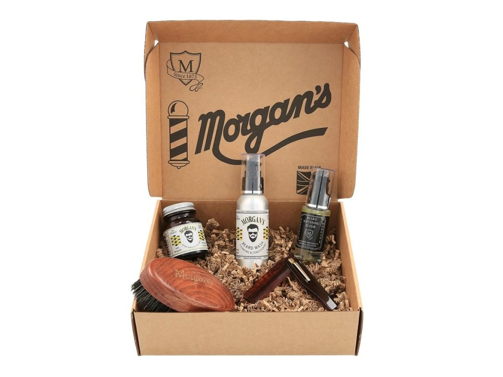 Set cadou - Morgans Pomade - Set cadou ingrijire barba Morgan's Gentleman's Beard Grooming Gift Set | Eterna Beauty