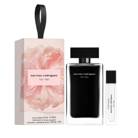 Narciso Rodriguez For Her - Set Cadou (Apa de toaleta 100 ml + Pure Musc Apa de parfum 10 ml) Femei - Eterna Beauty
