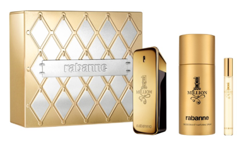 Paco Rabanne 1 Million - Set Cadou (Apa de toaleta 100 ml + Deospray 150 ml + Apa de toaleta 10 ml) Barbati - Eterna Beauty