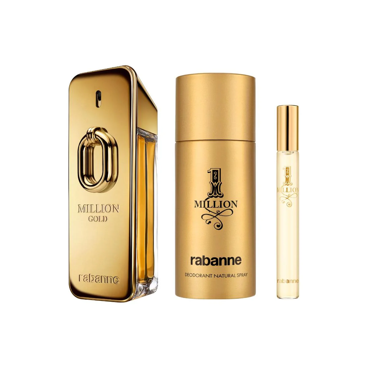 Paco Rabanne Million Gold Intense - Set Cadou (Apa de parfum 100 ml + Deodorant 150 ml + Apa de parfum 10 ml) Barbati - Eterna Beauty [1]