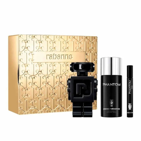 Gurmand - Paco Rabanne Phantom Parfum  - Set Cadou Parfum 100 ml + Parfum 10 ml + Deodorant 150 ml) Barbati - Eterna Beauty