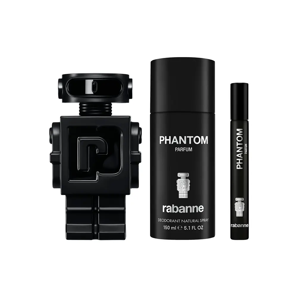 Paco Rabanne Phantom Parfum  - Set Cadou Parfum 100 ml + Parfum 10 ml + Deodorant 150 ml) Barbati - Eterna Beauty [1]