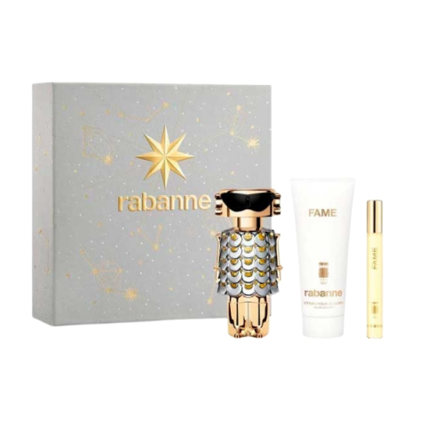 Seturi Cadou - Rabanne Fame Set Cadou ( Apa de parfum 80 ml + Lotiune corp 100 ml + Apa de parfum 10 ml ) Femei - Eterna Beauty