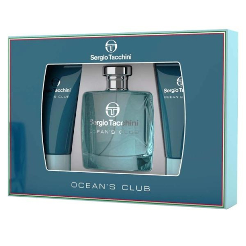 Fresh - Sergio Tacchini Ocean Club - Set Cadou (Apa de toaleta 100 ml + Gel de dus 100 ml + Balsam dupa ras 100 ml) Barbati - Eterna Beauty