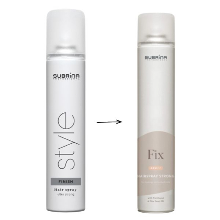 Haircare - produse pentru îngrijirea părului - Subrina Professional Fix Hairspray Strong - Fixativ cu fixare puternică, 500 ml