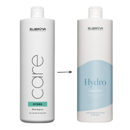 Haircare - produse pentru îngrijirea părului - Subrina Professional Hydro - Șampon hidratant pentru păr uscat, 1000 ml