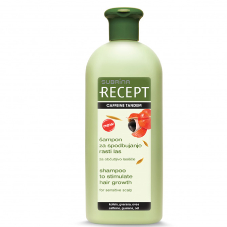 Subrina Professional Recept Caffeine Tandem Care  Sampon pentru Scalp Sensibil / Stimulare Crestere Par 400ml - Eterna Beauty