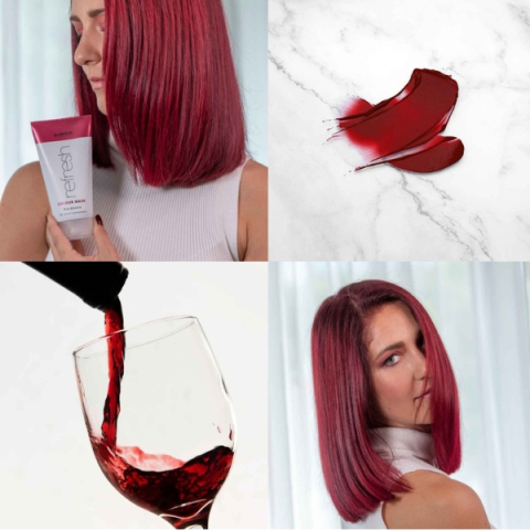 Subrina Professional Refresh Bordeaux - Masca nuantatoare hranitoare Bordo, visiniu, 250 ml [1]