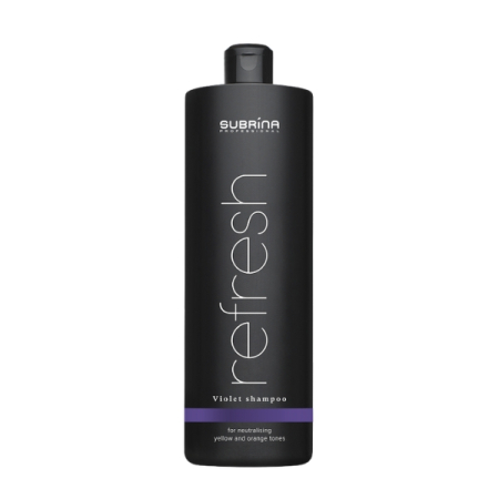 Sampon - Subrina Professional Refresh Violet - Șampon pentru neutralizarea tonurilor galbene, 1000 ml