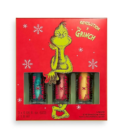 Seturi - The Grinch x Revolution Don't Give a Grinch - Set 3 farduri lichide, 3 x 1,8 ml - imagine produs