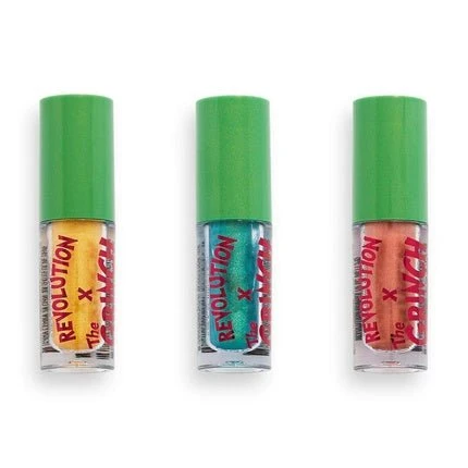 The Grinch x Revolution Don't Give a Grinch - Set 3 farduri lichide, 3 x 1,8 ml - imagine produs [1]