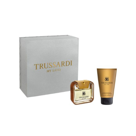 Seturi de Barbati - Trussardi My Land - Set cadou (Apă de Toaletă, 50 ml + Gel de duș, 100 ml), Bărbați