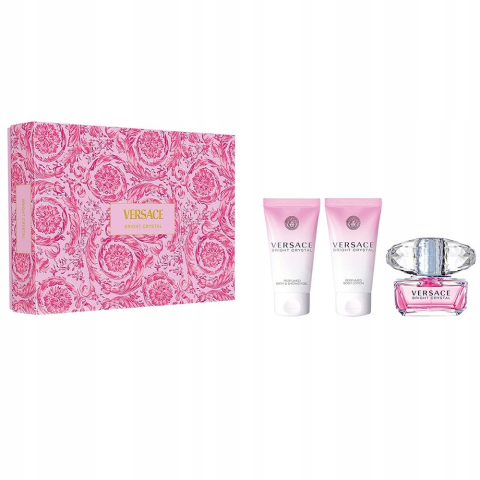 Versace Bright Crystal - Set Cadou (Apa de toaleta 50 ml + Lotiune corp 50 ml + Gel de dus 50 ml) Femei - Eterna Beauty