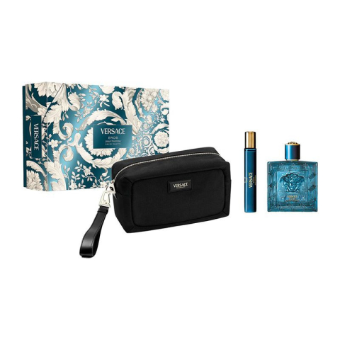 Fresh - Versace Eros Man Set Cadou (Apa de Toaleta 100 ml + Apa de Toaleta 10 ml + Geanta cosmetice) Barbati - Eterna Beauty