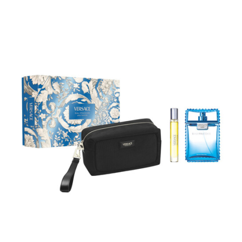 Fresh - Versace Man Fraiche Set Cadou: Apa de Toaleta 100  ml + Apa de Toaleta 10  ml + Geanta Cosmetice Barbati | Eterna Beauty
