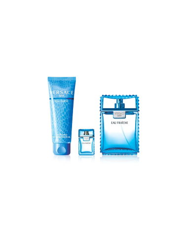 Versace Man Fraiche Set Cadou (Apa de Toaleta 100 ml + Apa de Toaleta 5 ml + Gel de dus 150 ml) Barbati - Eterna Beauty [1]