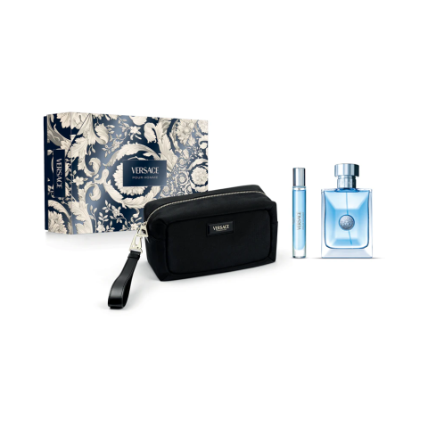 Seturi de Barbati - Versace Pour Homme Set Cadou: Apa de Toaleta 100 ml + Apa de Toaleta 10  ml + Geanta Cosmetice Barbati | Eterna Beauty