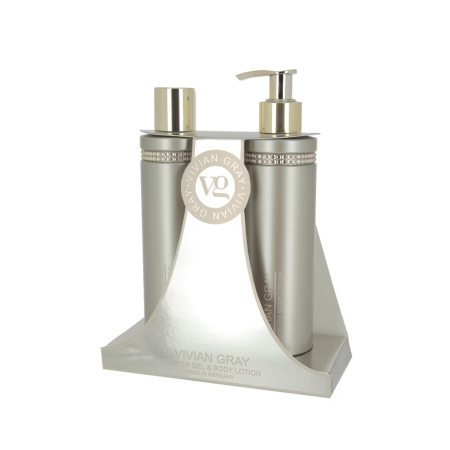 Seturi - Vivian Gray Brown Crystals - Set gel de duș + loțiune de corp, 300 + 300 ml - imagine produs