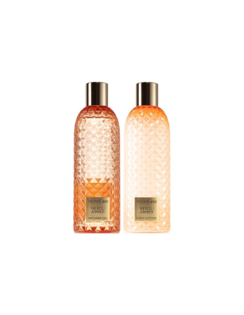 Vivian Gray Gemstone Neroli & Amber - Set gel de duș și loțiune de corp, 2 x 300 ml - imagine produs [1]