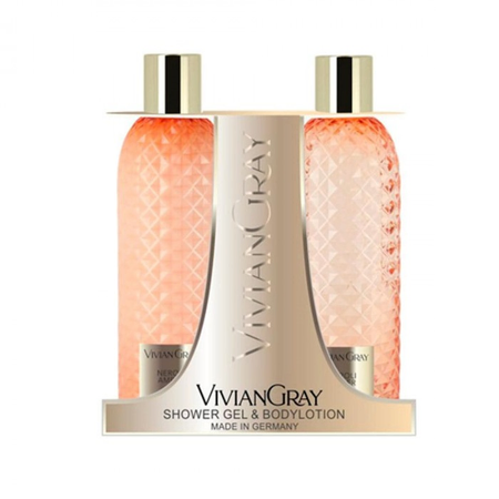 Seturi - Vivian Gray Gemstone Neroli & Amber - Set gel de duș și loțiune de corp, 2 x 300 ml - imagine produs