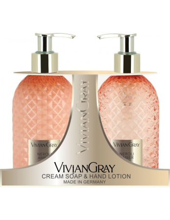 Seturi - Vivian Gray Gemstone Neroli & Amber - Set săpun lichid + loțiune de mâini, 300 + 300 ml - imagine produs